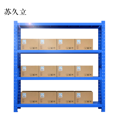 苏久立承重200kg货架置物架钢制货架蓝色主架长200宽60高200CM