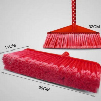 金三角五排硬毛塑料优质扫把 带木棍1个扫把头(38cm加宽加厚)五排