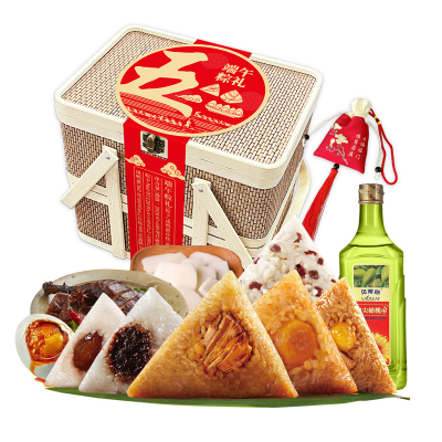 五芳斋 端午粽礼礼盒2620g 粽子 猪肉粽 豆沙粽 蜜枣粽