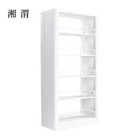 湘渭图书馆书架阅览室货架资料档案架钢制书架双面五层主架