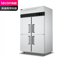 乐创(lecon)商用四门冰柜 立式厨房保鲜柜工程标准款双温 LC-J-SBC03