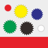 喜途 太阳花定位贴桌面地贴定位定置标签贴6s医院定位贴垃圾桶杯子底贴 5个装 款式备注