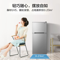 美的(Midea)BCD-112CM 升两门双开门双温小冰箱