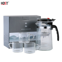 华典世通 CY-20104 茶韵玻璃茶壶套装 水壶容量750ML 杯子容量80ML 不带茶盘