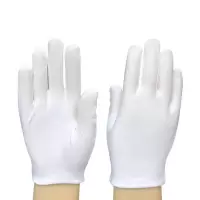 白手套纯棉礼仪白色薄款男女棉手套优质纯棉礼仪手套