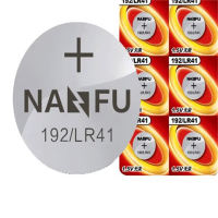 南孚(NANFU)192/LR41/392A/L736/AG3 纽扣电池10粒装 适用于石英表电子表