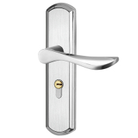 门锁室内卧室房门锁可调节不锈钢门锁家用实木门锁具把手 不锈钢
