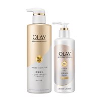 玉兰油个人清洁 OLAY莹亮沐浴露500ml+身体乳250ml Z
