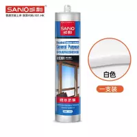 三和 EC301中性通用硅酮胶 防水密封胶 门窗玻璃胶 美容封边胶水 270ML 1瓶 白色