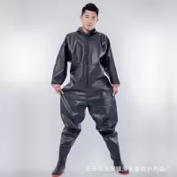 谐晟 全身涉水裤雨裤 下水雨裤工作服连体防水裤叉服