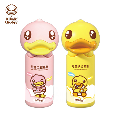 B.Duck Baby小黄鸭 儿童护齿口腔慕斯泡泡牙膏香橙味 50g 低氟防蛀 3-12岁以上儿童专用