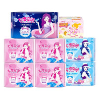 七度空间(SPACE 7) 优雅丝柔2包日用245+1包夜用275+1包夜用338卫生巾+护垫套装52片