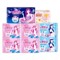 七度空间(SPACE 7) 优雅丝柔2包日用245+1包夜用275+1包夜用338卫生巾+护垫套装52片