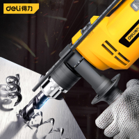 得力 手电钻 550W商用电钻手电钻可调速手电钻多功能电动螺丝刀插电式钻多功能工具箱 冲击钻DL6281