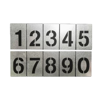 镂空数字喷漆模板 不锈钢字模0-9编号牌制作 (字5厘米)