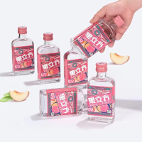 江小白果味蜜桃口味水果味低度酒23度168ml网红高颜值套装 蜜桃味24瓶整箱装