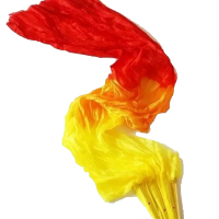 安戈洛舞蹈绸扇(红黄橙三色渐变) 单把装