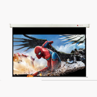 红叶 投影幕120英寸16:9电动遥控白塑幕