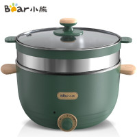 小熊(Bear)电煮锅 电炒锅 电火锅 电热锅 多功能锅 小电锅 火锅锅 宿舍家用学生煮面锅 DRG-C30N5带蒸笼