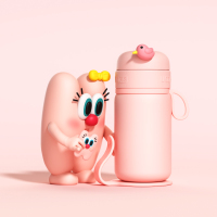 UOOHA littles迷你杯260mlUBW04-A(粉色-海伦)