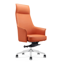 方解实(FANGJIESHI)老板椅家用舒适大班椅真皮扶手老板椅电脑椅高背椅牛皮
