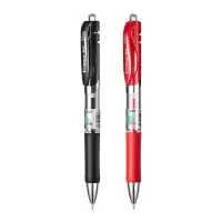 齐心 K35 0.5mm按动中性笔水笔签字笔 黑色