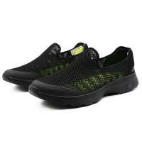 斯凯奇(Skechers)男鞋运动鞋舒适透气休闲鞋时尚潮流健步鞋跑步鞋 54158-BBK