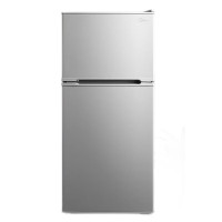 美的 (Midea)冰箱 双门小冰箱112升客厅小型迷你家用电冰箱浅灰色 BCD-112CM