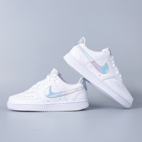 耐克(Nike)女鞋 COURT 镭射勾运动鞋耐磨休闲鞋复刻低帮板鞋 CW5596-100 36.5/230/6