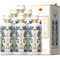 柔酱王子白玉飞天 53度500ml*6瓶装整箱 酱香型白酒