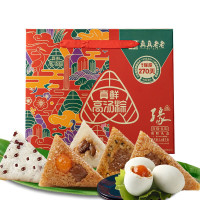 真真老老粽子礼盒装团购嘉兴咸蛋黄肉粽豆沙大甜棕端午节礼品送礼 真缘粽子礼盒