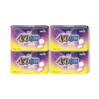 自由点卫生巾舒睡430mm超长夜用量大防漏超薄姨妈巾组合16片
