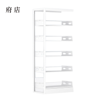 府店图书馆书架阅览室货架资料档案架钢制书架单面五层副架