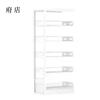 府店图书馆书架阅览室货架资料档案架钢制书架单面五层副架
