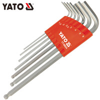 易尔拓(YATO)YT-58824 内六角扳手套装加长波球头六角螺丝刀六角匙组公制7件套