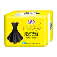 自由点无感无忧卫生巾姨妈巾超薄透气棉柔防漏夜用290mm*15包共75片送2包棉柔巾