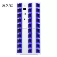 苏久冠智能手机柜存放柜充电柜存包柜储物柜30门充电透明款