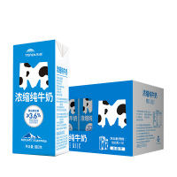 天润(TERUN)-B 浓缩纯牛奶 180g*12盒/箱