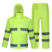 谐晟 加厚反光分体式雨衣套装 环卫交通执勤救援防雨防雪服