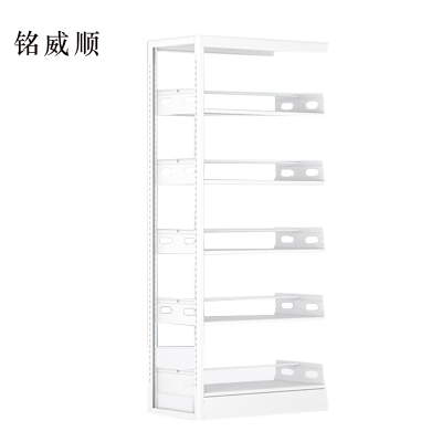 MINGWEISHUN铭威顺图书馆书架阅览室货架资料档案架钢制书架单面五层副架