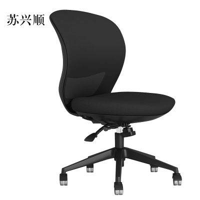 苏兴顺工作椅电脑椅人体工学升降转椅写字椅黑框黑网(无扶手款)
