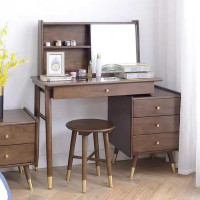 方解实(FANGJIESHI) 实木梳妆台妆凳 1250×450×1180/360×360×430