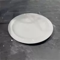 酒店13寸纯白陶瓷 飞扬浅盘