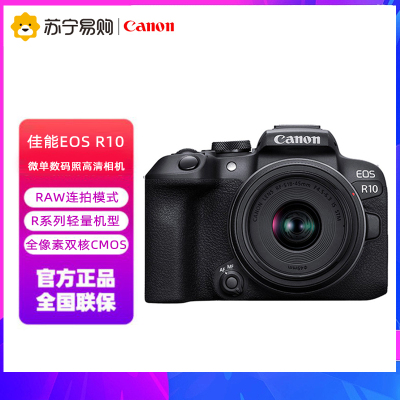佳能(Canon)EOS R10 18-45标准变焦镜头套装 轻量・高性能数码微单相机