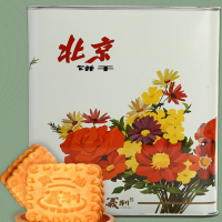 义利 黄油饼干 办公休闲零食 包装 酥性饼干800g (铁桶装)