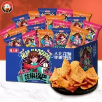 傻二哥 花椒锅巴 大米脆锅巴膨化食品休闲零食网红特产麻辣味锅巴 418g混合味花椒锅巴