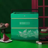 天伦之乐 粽享如意端午礼盒2100g粽子礼盒猪肉粽火腿粽咸鸭蛋6荤8素
