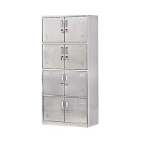 誉佳鑫不锈钢员工储物柜文件柜存放柜子更衣柜存包柜八门更衣柜
