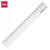 得力6220 塑料直尺 20cm