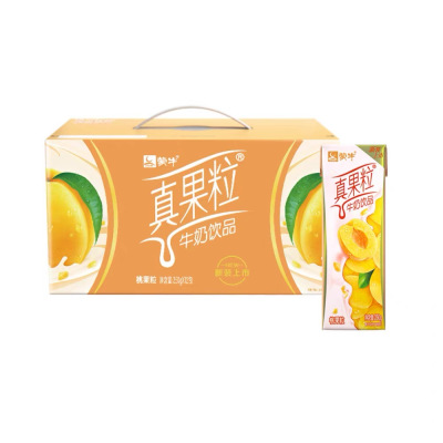 蒙牛 真果粒牛奶饮品 桃子果粒 250ml*12盒